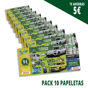 Pack de 10 Papeletas