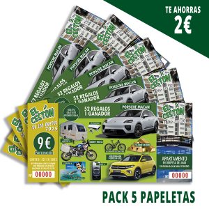 Pack de 5 Papeletas