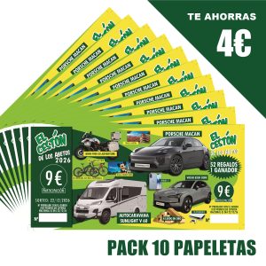 Pack de 10 Papeletas