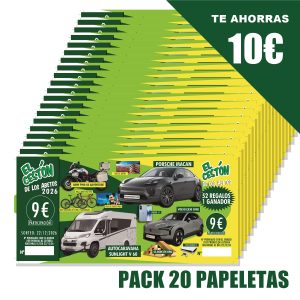 Pack de 20 Papeletas